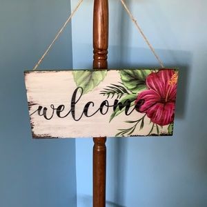 Hand Painted WELCOME Sign